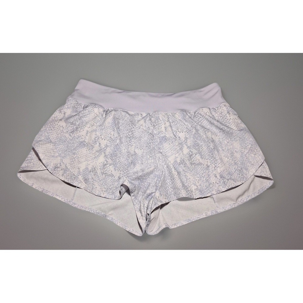 Avia Womens Lavender Snakeskin Print Running Shorts Size L 12-14 AV16100150361P